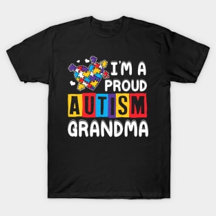 Im A Proud Autism Grandma Autism Awareness T-Shirt